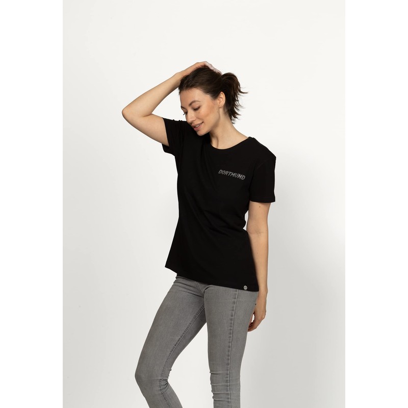 Borussia Dortmund Women's BVB Oversize T-Shirt, black