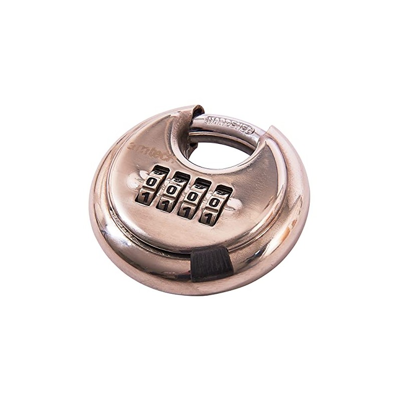 Amtech T1146 70mm 4 Digit Stainless Steel Combination Padlock