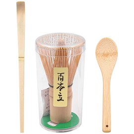 ANCLLO Matcha Whisk Set, Japanese Matcha Whisk, Tea Deep Scoop, Traditional Shovel, Chashaku, Traditional Matcha Set