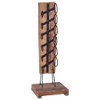 vidaXL Solid Teak Wood Wine Rack - Freestanding, Retro-Style Home