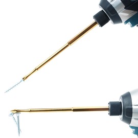 AUTOTOOLHOME 6 inch Titanium Coated Magnetic PH2 Anti Slip Screwdriver Bits Set Phillips Bits #2 Impact Driver Bits TS2