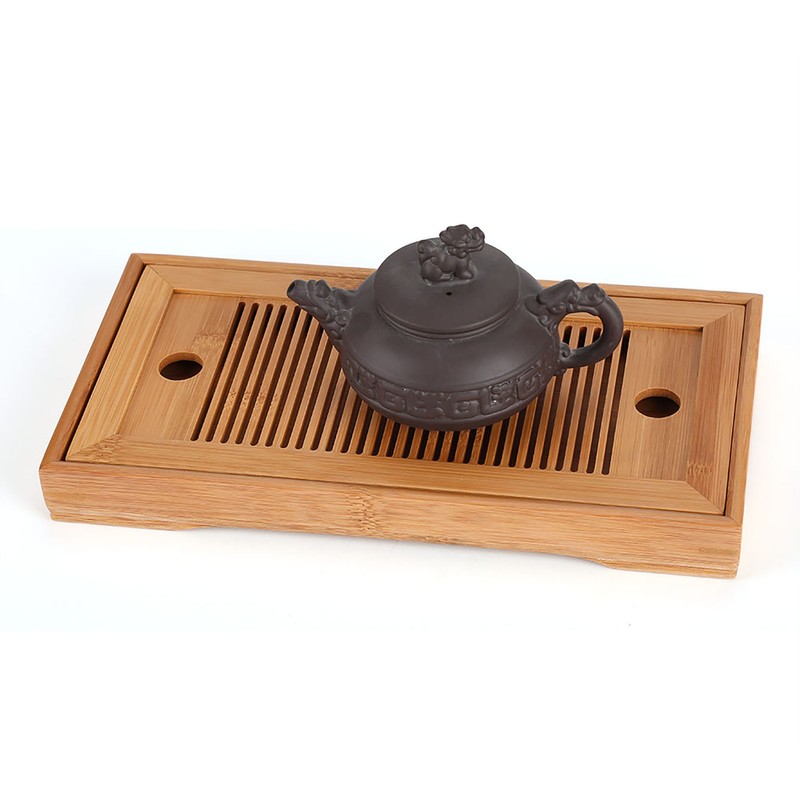 Bamboo Tea Tray Chinese Gongfu Tea Mini Serving Table for