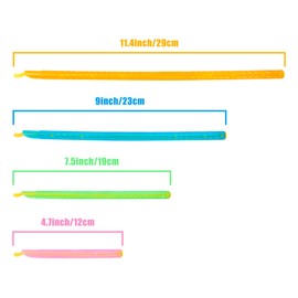 HMIEPRS 24pc Food Bag Sealer Clips, CRIVERS Reusable Bag Sealer Sticks with Different Sizes, Keep Bags Airtight Watertight & Food Fresh, Kitchen Storage Accessories (Assorted Colors)