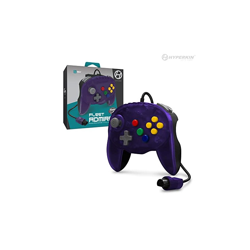 Hyperkin N64® 有線コントローラ オリジナルポート フリートアドミラル ハイパキン Fleet Admiral N64 Wired