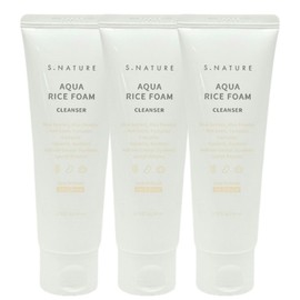 Esnature S-Nature Aqua Rice Subacidic Cleansing Foam 80ml x 3 S-Nature Subacidic Cleansing Foam 80ml x 3 / 에스네이처 아쿠아 라이스 약산성 클렌징폼 80ml x 3개 에스네이처 약산성 클렌징폼 80ml x 3개