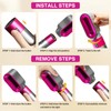 Pre-Styling Dryer Attachment Nozzle Replacement for Dyson Airwrap Rotating Curling