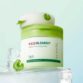 Dr.G 닥터지 레드 블레미쉬 순무 시카 아이싱 패드 60매 2개 Dr.G Red Blemish Snow Mushroom Cica Icing Pad 60 Sheets 2 Packs
