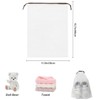 LYSAIMG 5Pcs Transparent Shoe Bags for Travel, 11.8x15.7Inches Drawstring, Waterproof,