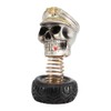 Swing Waving Human Skull Car Interior Decoration Dashboard Ornament Decor