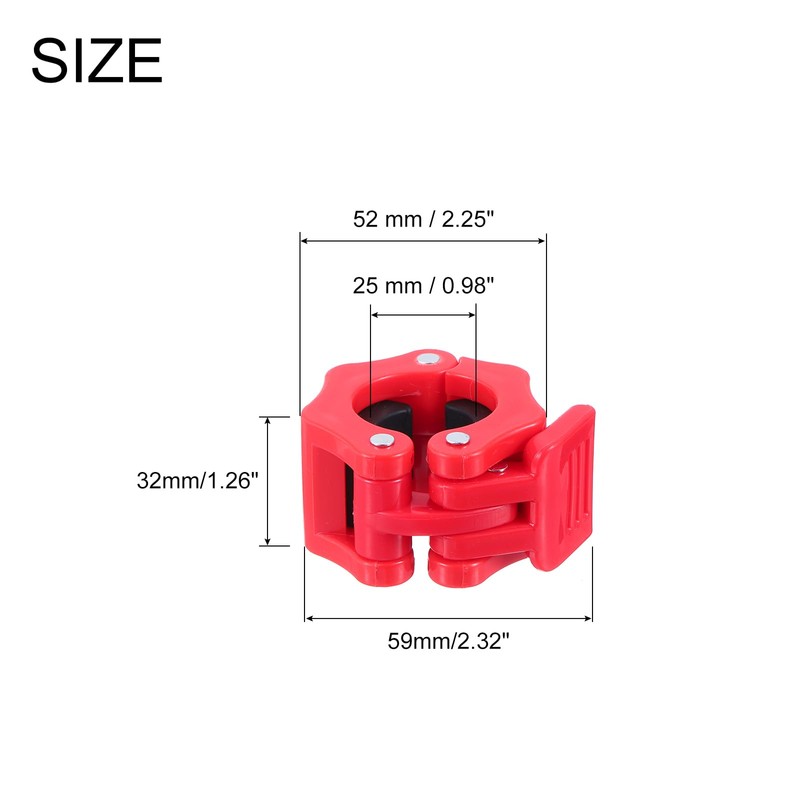 QUARKZMAN Dumbbell Clasps, 25 mm Quick Release Barbell Weight Clamps