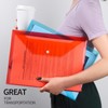 LEOBRO Plastic File Folders for Documents, 4 PCS File Folders,