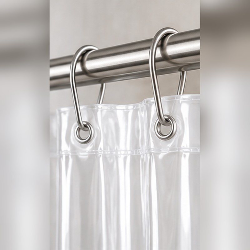 Clear PEVA Shower Curtain Liner for Bathroom – Waterproof Design