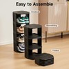 UFORU Small Shoe Rack, 7 Tier Plastic Vertical Shoe Rack