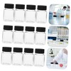 KICHOUSE 12pcs Wide Mouth Sampling Bottles Transparent Pet Refillable Bottles