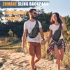 ZOMAKE Sling Backpack 10L - Small Crossbody Backpacks Waterproof Sling