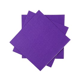 Surprisist - Servilletas de cóctel moradas, 120 unidades, 2 capas, 5 x 5 pulgadas (desplegado a 10 x 10 pulgadas), para bodas, fiestas y eventos, color púrpura