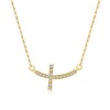 Gold Plated Cross Necklace for Women Dainty Non Tarnish Pendant