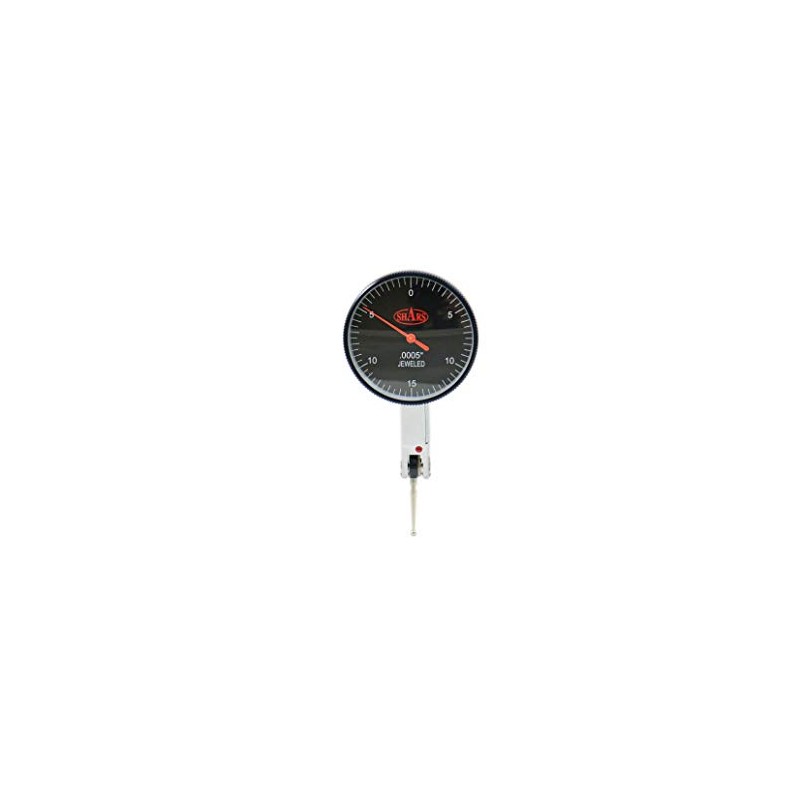 Shars .030" x .0005" Large Black Face Dial Test Indicator,