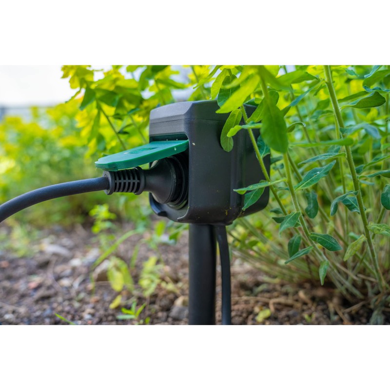 UNITEC WiFi Outdoor Socket, IP44 Splashproof, Compatible with Any Router,