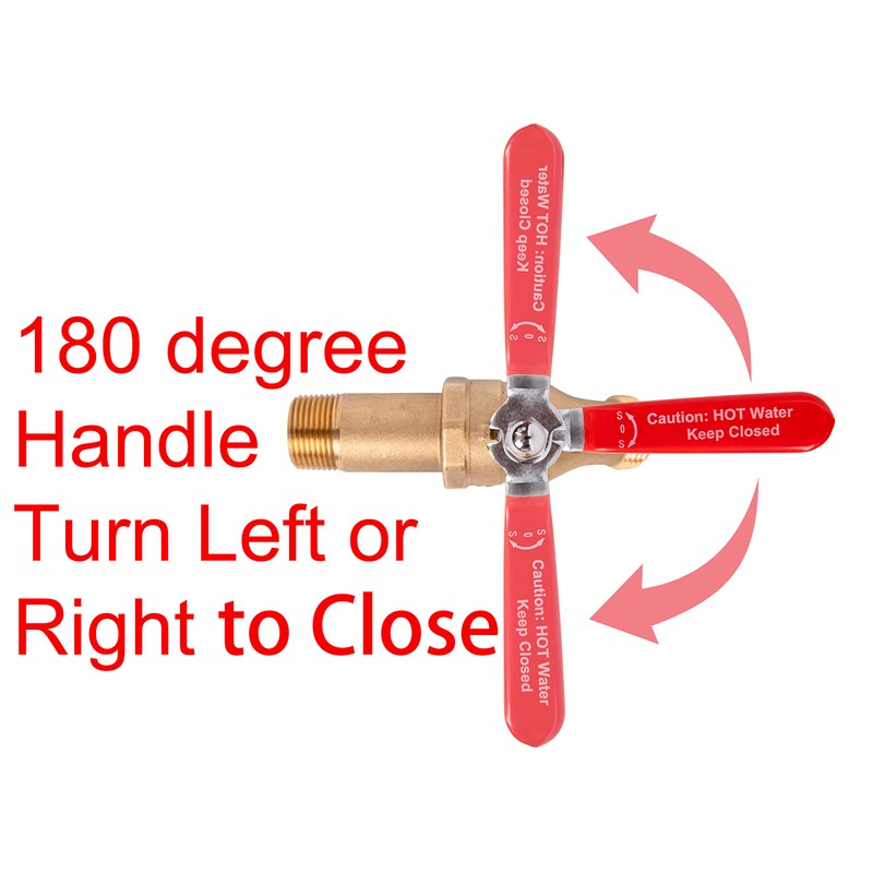 House Mods HMP010 Full Port Brass 3/4" MNPT Water Heater