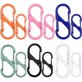 12 Pack Colorful Zipper Locks with Carabiner Clip - Small Locks for Luggage and Backpacks, Theft Deterrent Travel Locks, Zipper Clips Anti Theft, Bag Locks for Traveling Bags and Handbags