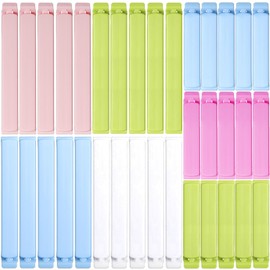 35 PCS Clips de Plástico para Bolsas de Comida, SHUUDAUKO Precintos para Bolsas de Comida para Alimentación, Cocina y Hogar, Lavable, Resistente a la Congelación (12cm x20, 7cm x15)