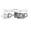 FT-Germany Set of 2 Tension Clasps - 2 x Stainless
