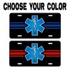 EMS Star of Life License Plate - Reflective - EMT