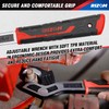 Rizom Pipe Wrench Set, 6” 8” 10” Self Adjusting Wrench,