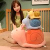 OPHRBU 18" Cute Cartoon Snail Doll Plush Toy Cute Soft