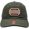 American Needle Illinois Fighting Illini Hat with Woven Label Flam