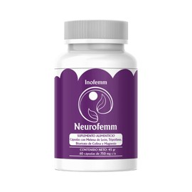 Neurofemm (Melena de León + Bitartrato de Colina + Triptófano + Citrato de Magnesio) Suplemento alimenticio 60 Capsulas