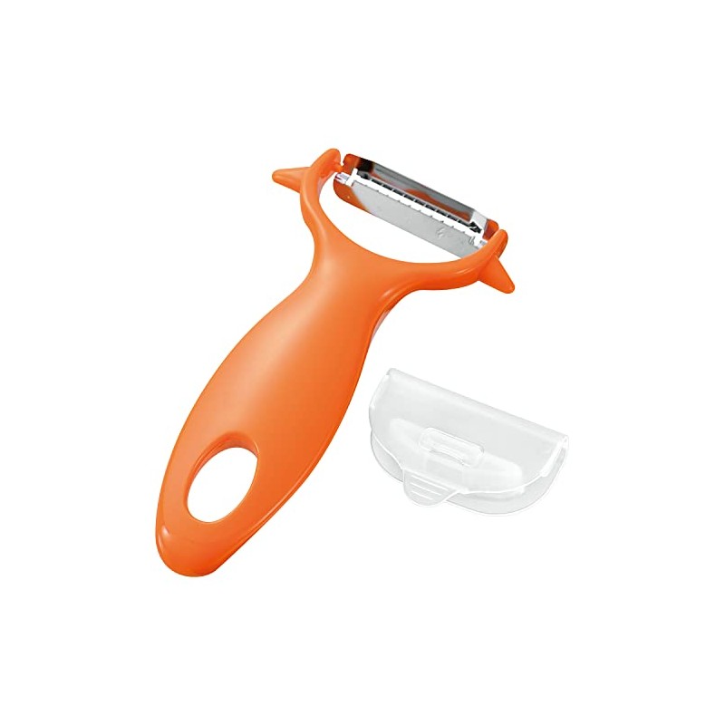 Shimomura Kogyo FV-667 Full Veggie Kimpilla Peeler with Cover, Made