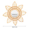 Rattan Innovative Art Decoration Makeup Mirror Retro Dressing Bathroom Wall