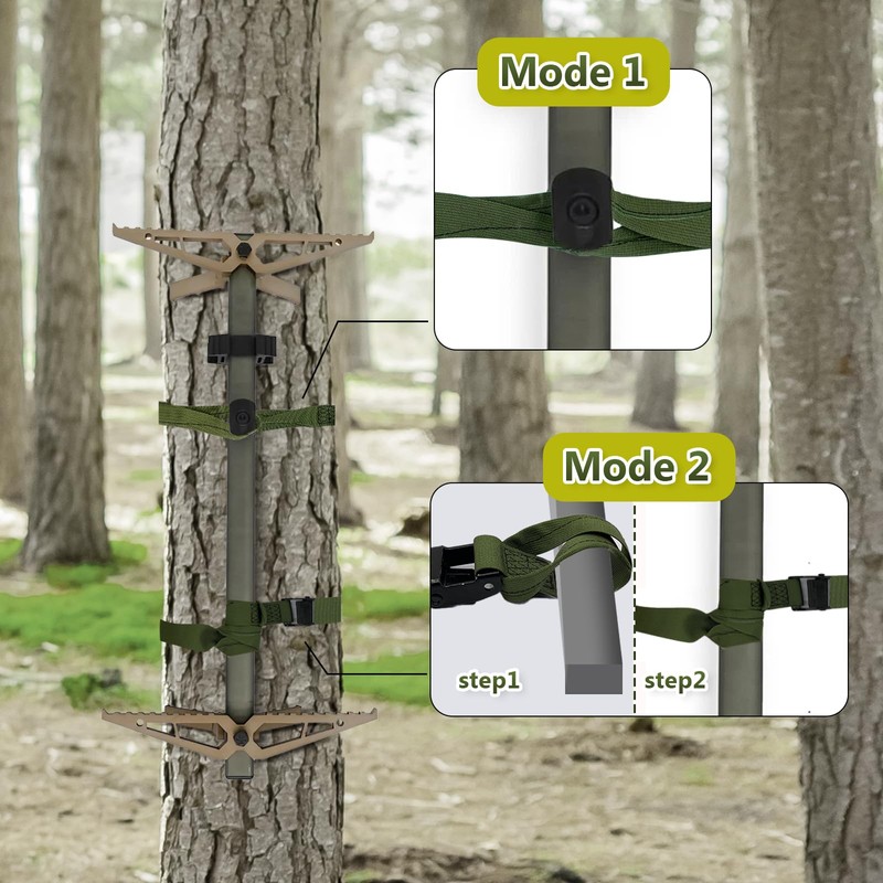 Hunting Climbing Stick Replacement Straps Heavy Duty Tree Stand Climbing