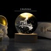 AOFEGRLT Unicorn Figurine Crystal Ball Lamp with LED Stand, 3D