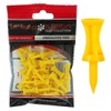 The Golfers Club Golf Graduated Yellow Plastic Tees (1.75 Inch