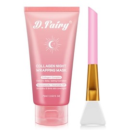 Mascarilla Facial Despegable Con Colágeno Para Noche - Mascarilla De Colágeno Para Noche - Hidratación - Reduce La Flacidez Y La Opacidad - Colágeno