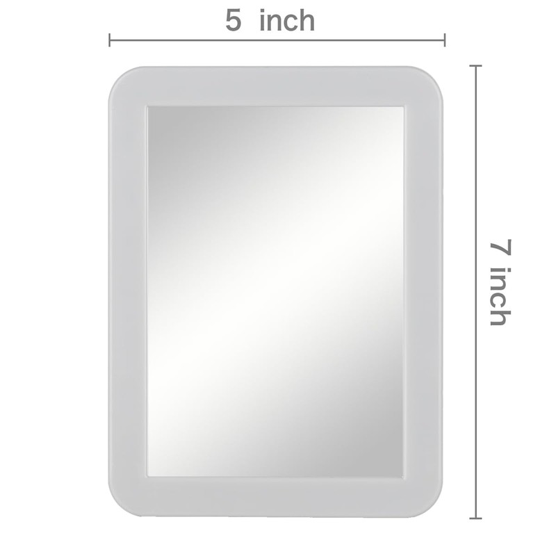 ARTLYMERS Magnetic Locker Mirror, 5x7 Real Glass Small Mirrors for
