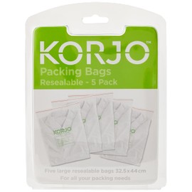 Korjo Packing Bags, for Travel, 5 Pack