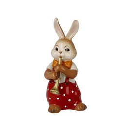 Goebel Bunny Figurine Cute Flute Player Easter Bunny