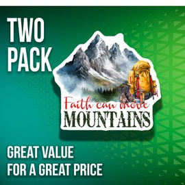 Inspirational Quote Magnets - Adventure Themed Magnets - Mountain Hiking Magnets for Home- 2 Pack - Made in USA - PLDFMAG3613