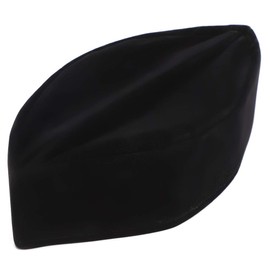 Fydun 59 cm Muslim Prayer Hat Black Man Soft Golden Velvet Material Islamic Worship Hat Islam Praying Hat for Men, colour