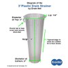 3" Plastic Mesh Drain-Net Drain Strainer