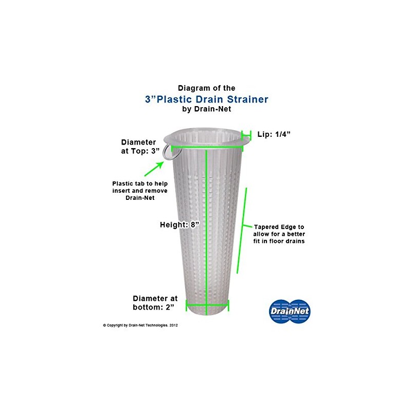 3" Plastic Mesh Drain-Net Drain Strainer