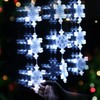 DANLI Christmas Decorations 3PCS Christmas Window Lights Battery Operated Snowflake