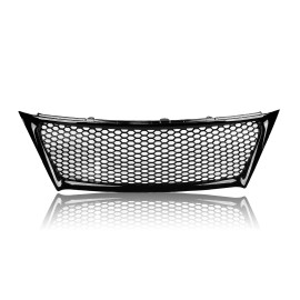 Gloss Black Front Bumper Upper Grille Grill Fit for Lexus IS250 2011-2013 2012Color: Black