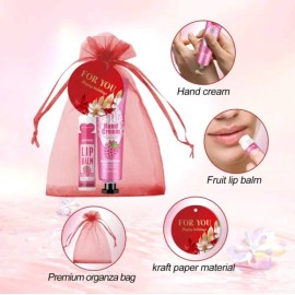 Regalo 14 De Febrero Kit Crema Para Manos Y Bálsamo Labial                                                                                            