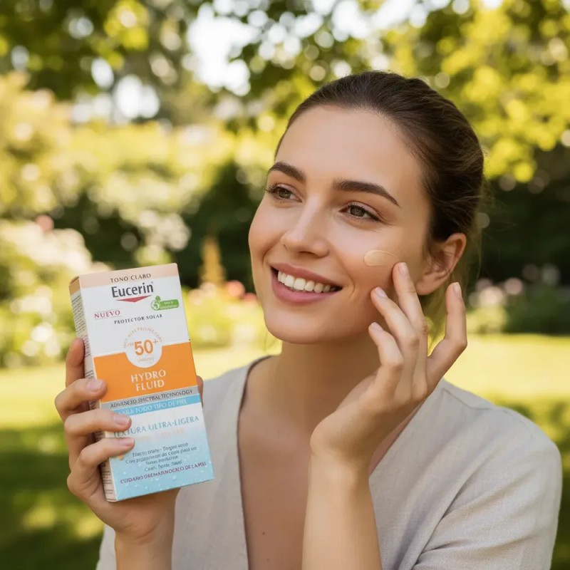 Protector Solar Facial Hydro Fluid Fps50+ Tono Claro