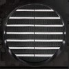 Knightsbridge EXAV009B 100mm/4 Extractor Fan Grille with Fly Screen-Black, EX009B